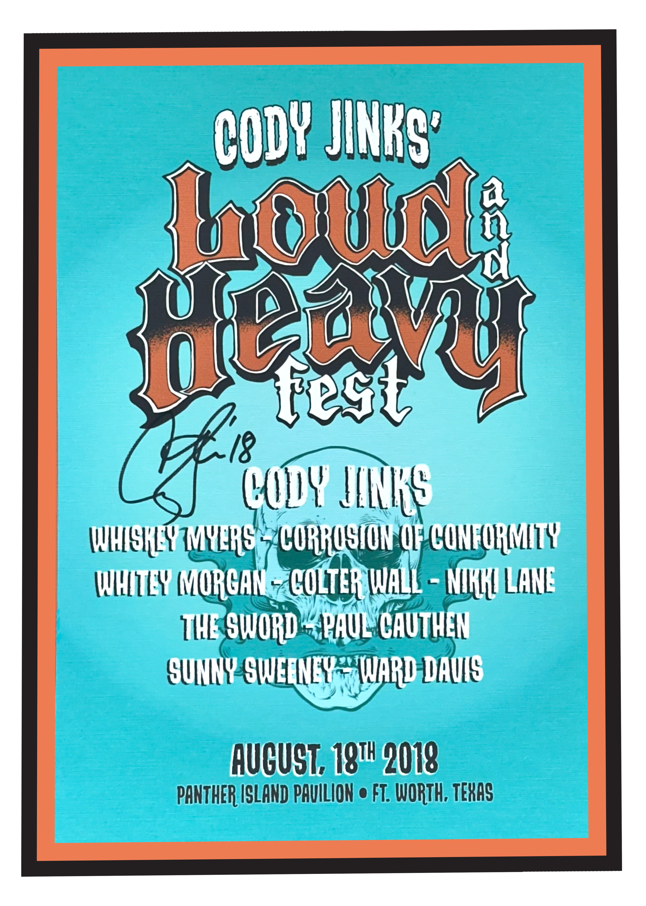 Signed Loud and Heavy Fest Poster