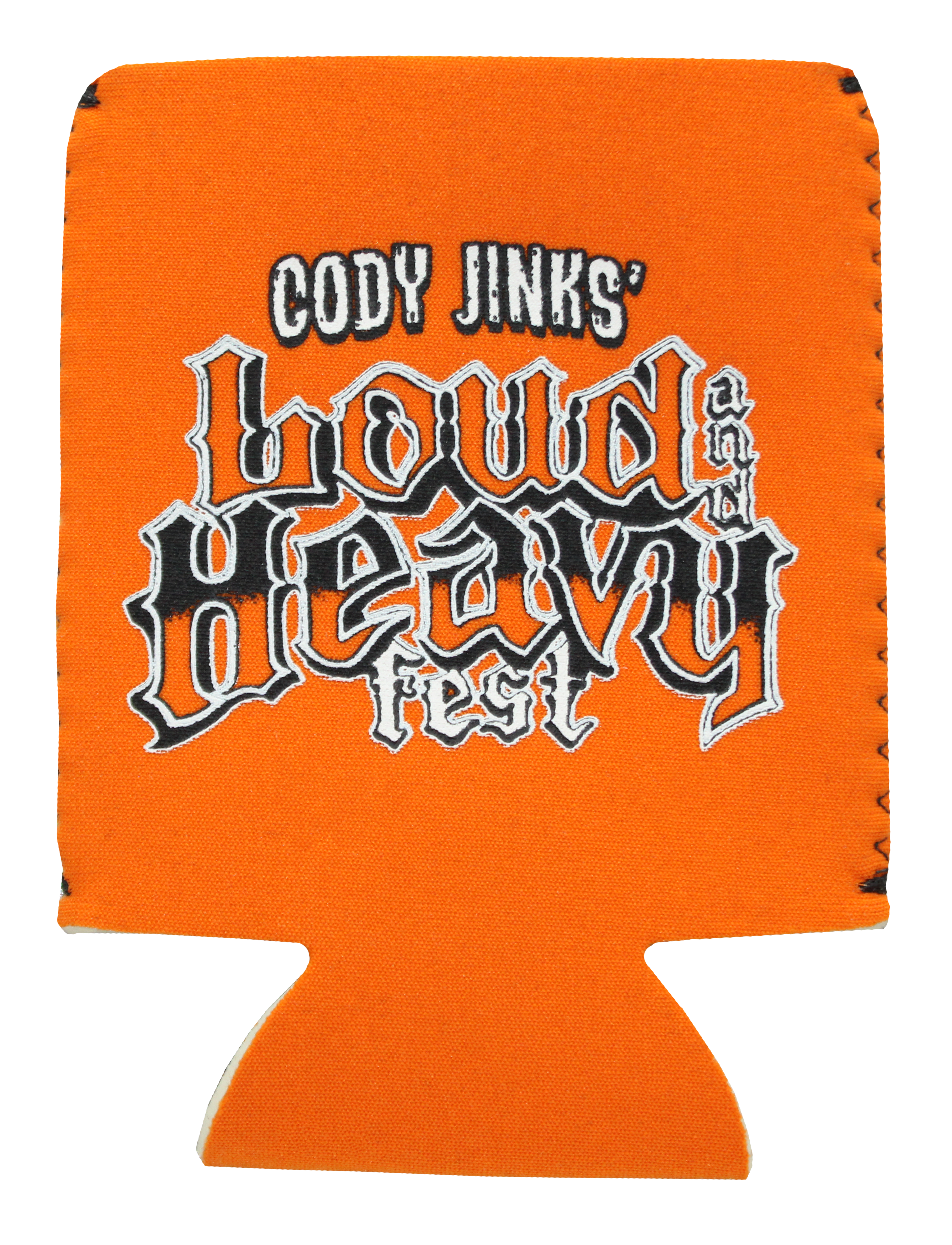 Loud & Heavy Orange koozie