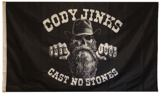 Cast No Stones 3'x5' Flag