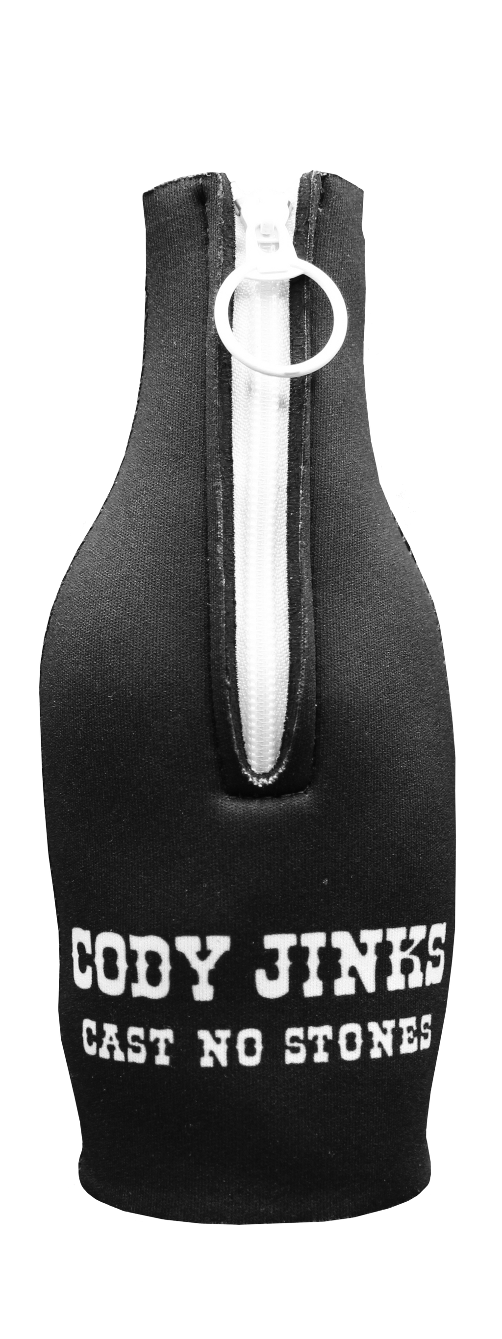 Cast No Stones Bottle Koozie