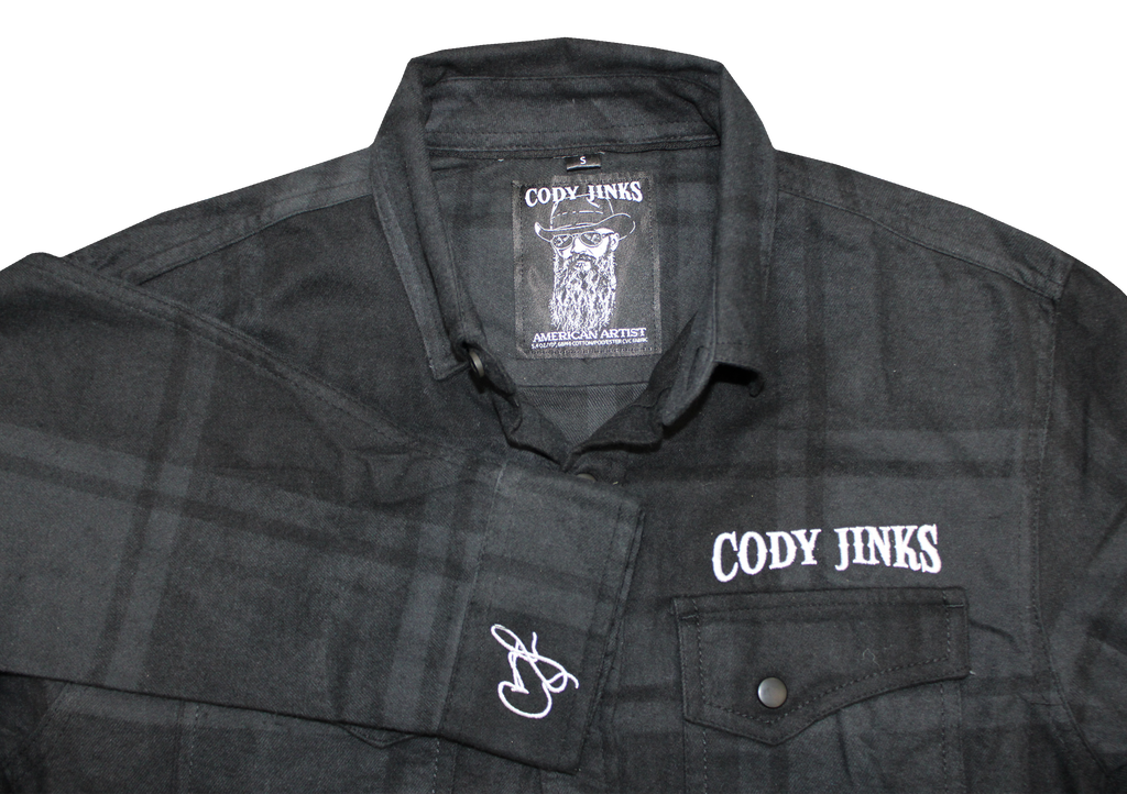 Cody Jinks Blk Flannel