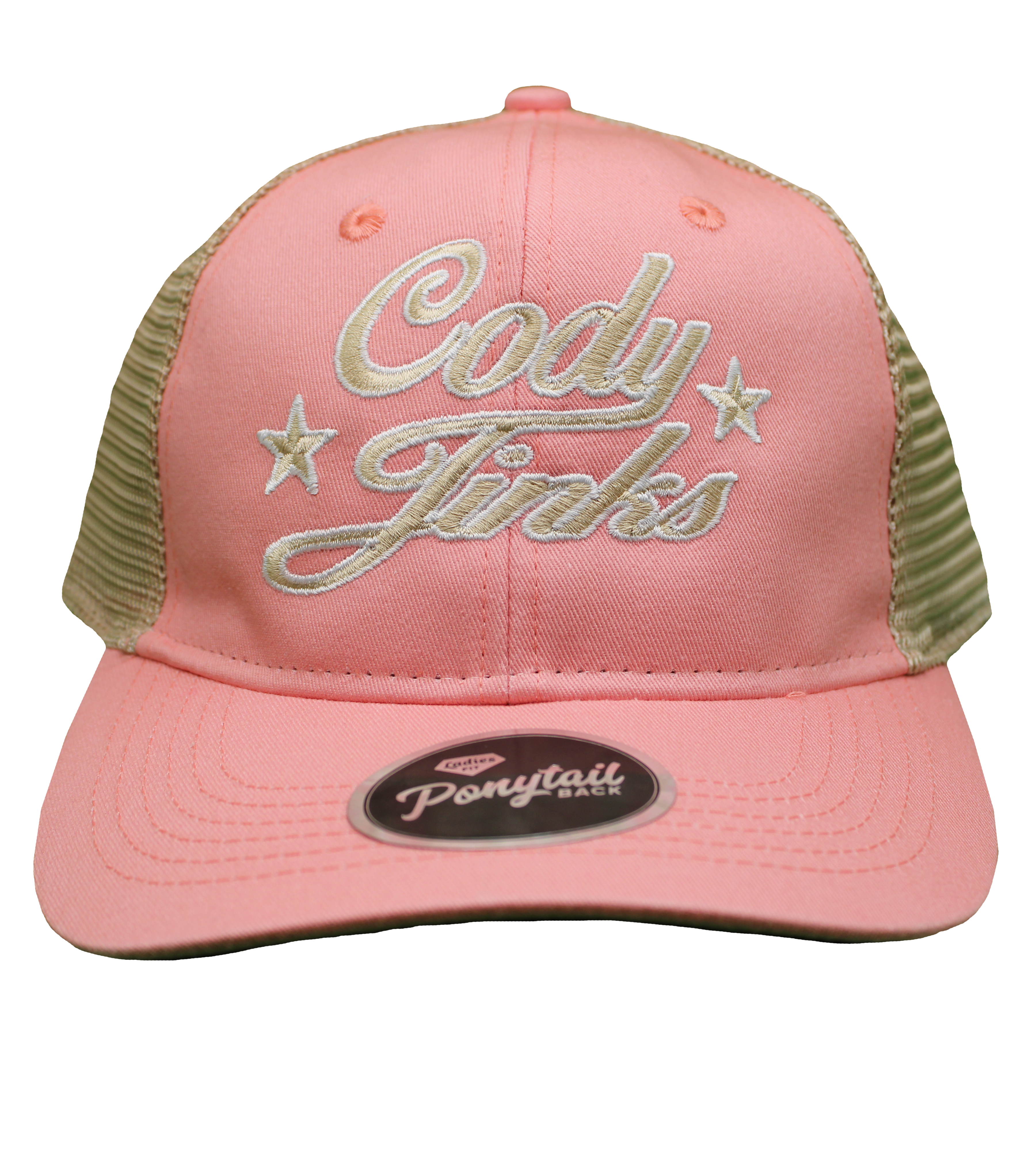 Script Ladies Ponytail Hat