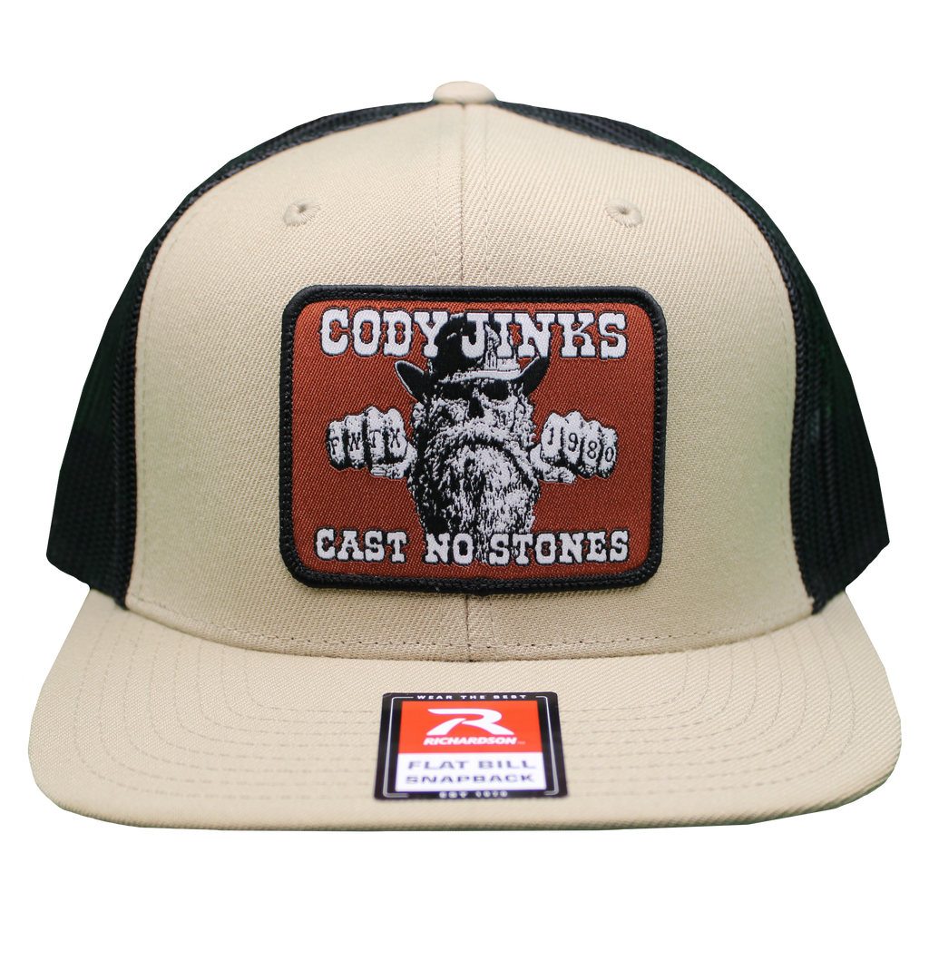 Khaki CNS Patch Hat & Script Blk Flatbill Hat