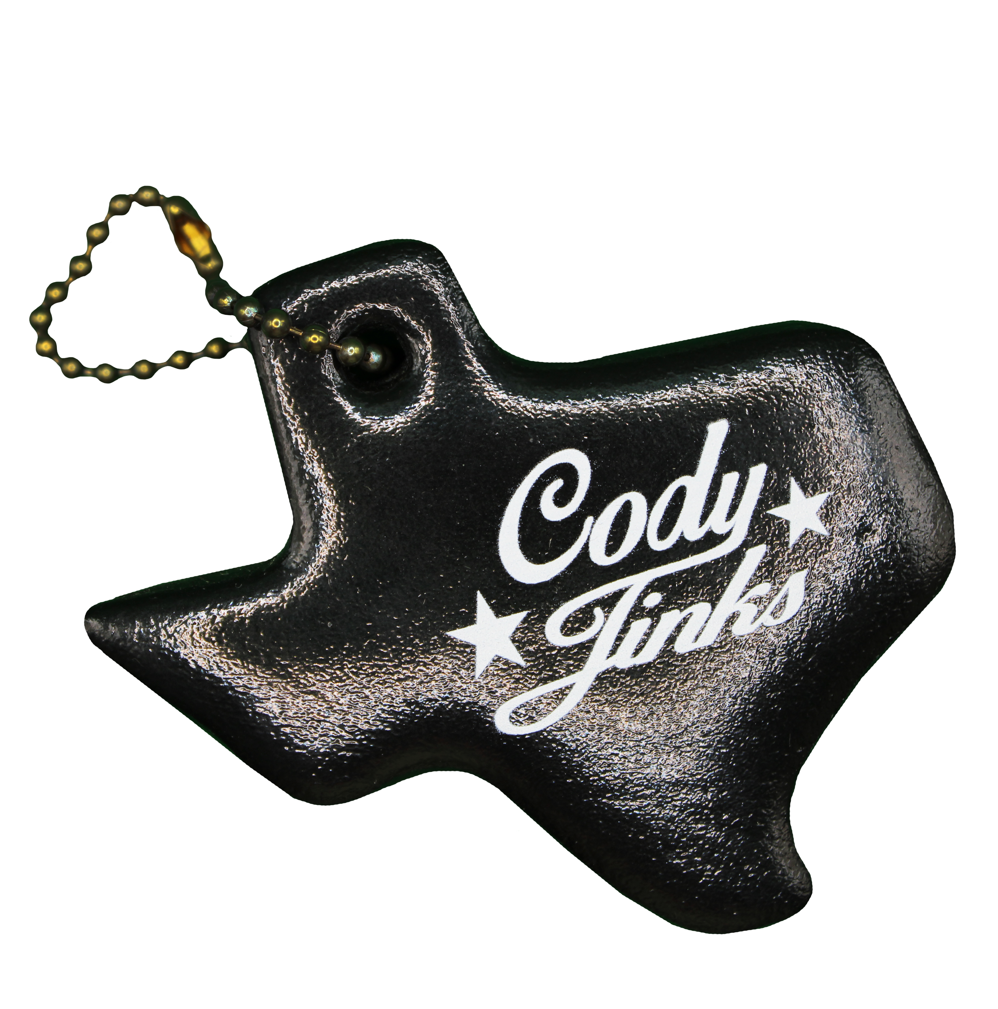 Script Black Foam Tx Key Tags