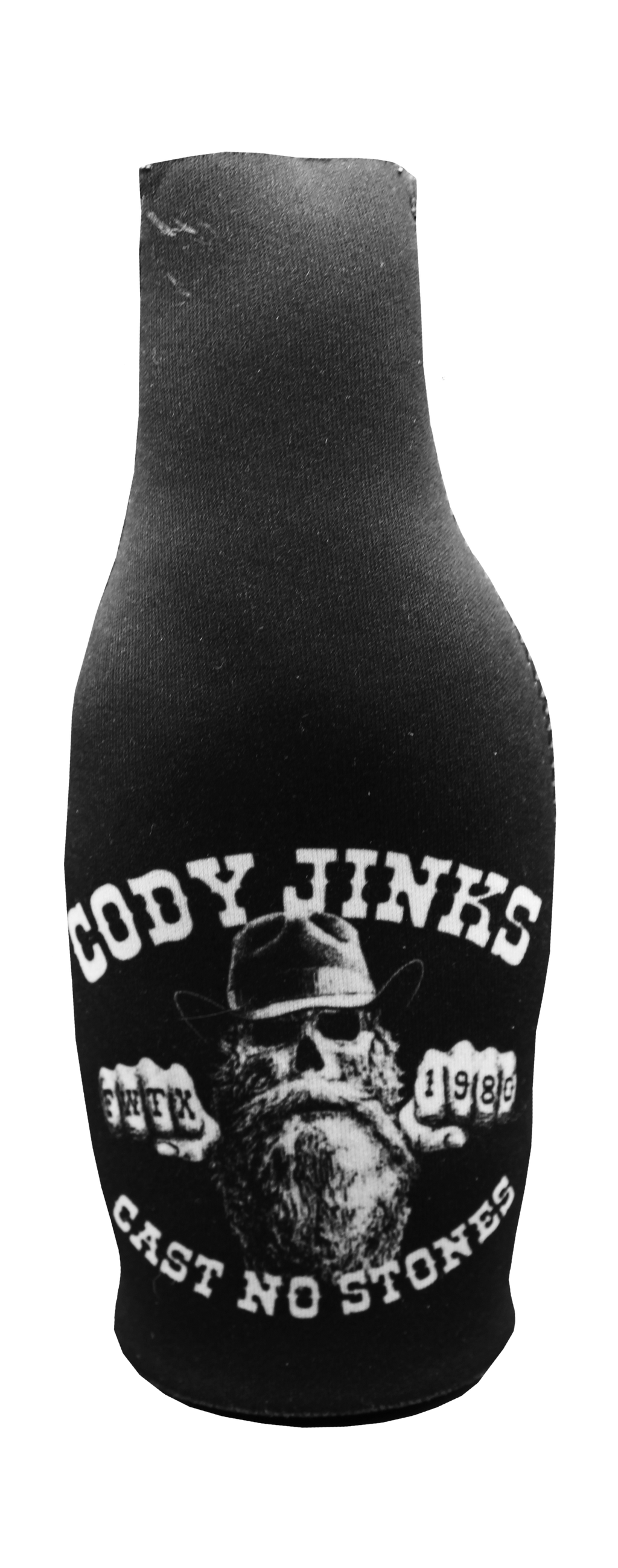 Cast No Stones Bottle Koozie