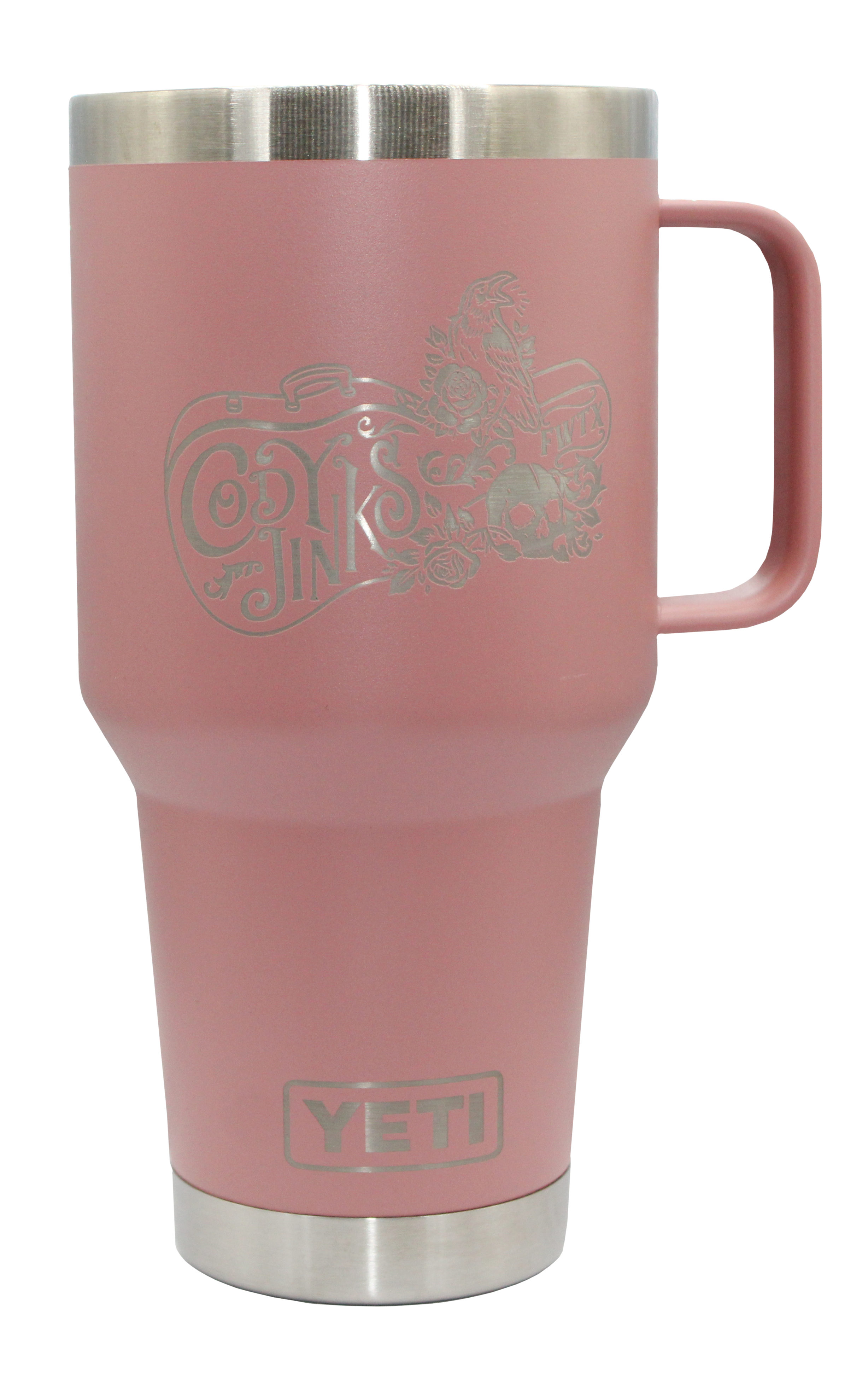 Pink Sandstone 30oz Tumbler W/ Handle