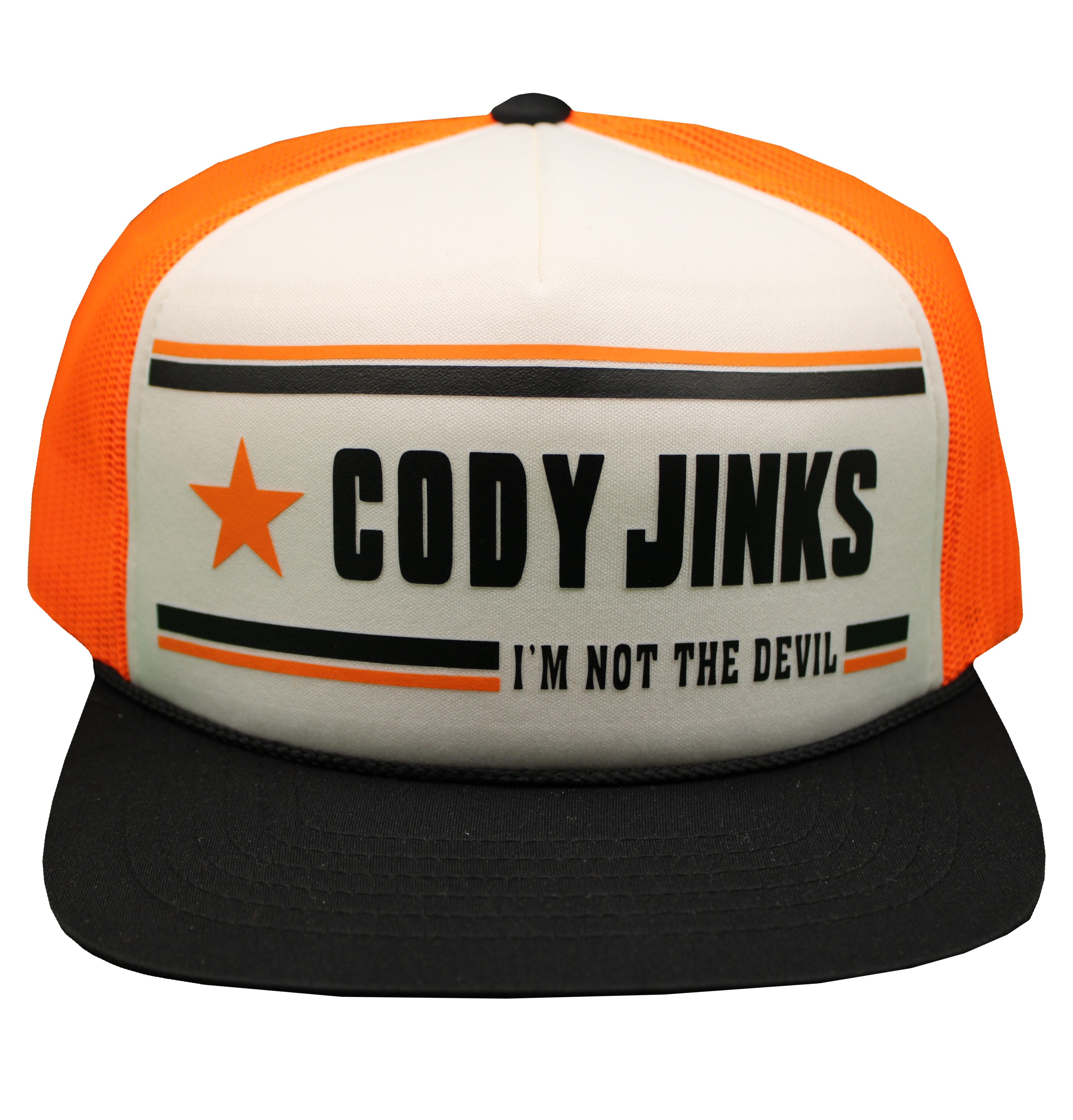 Foam I'm Not the Devil Hat (Hunter Orange)