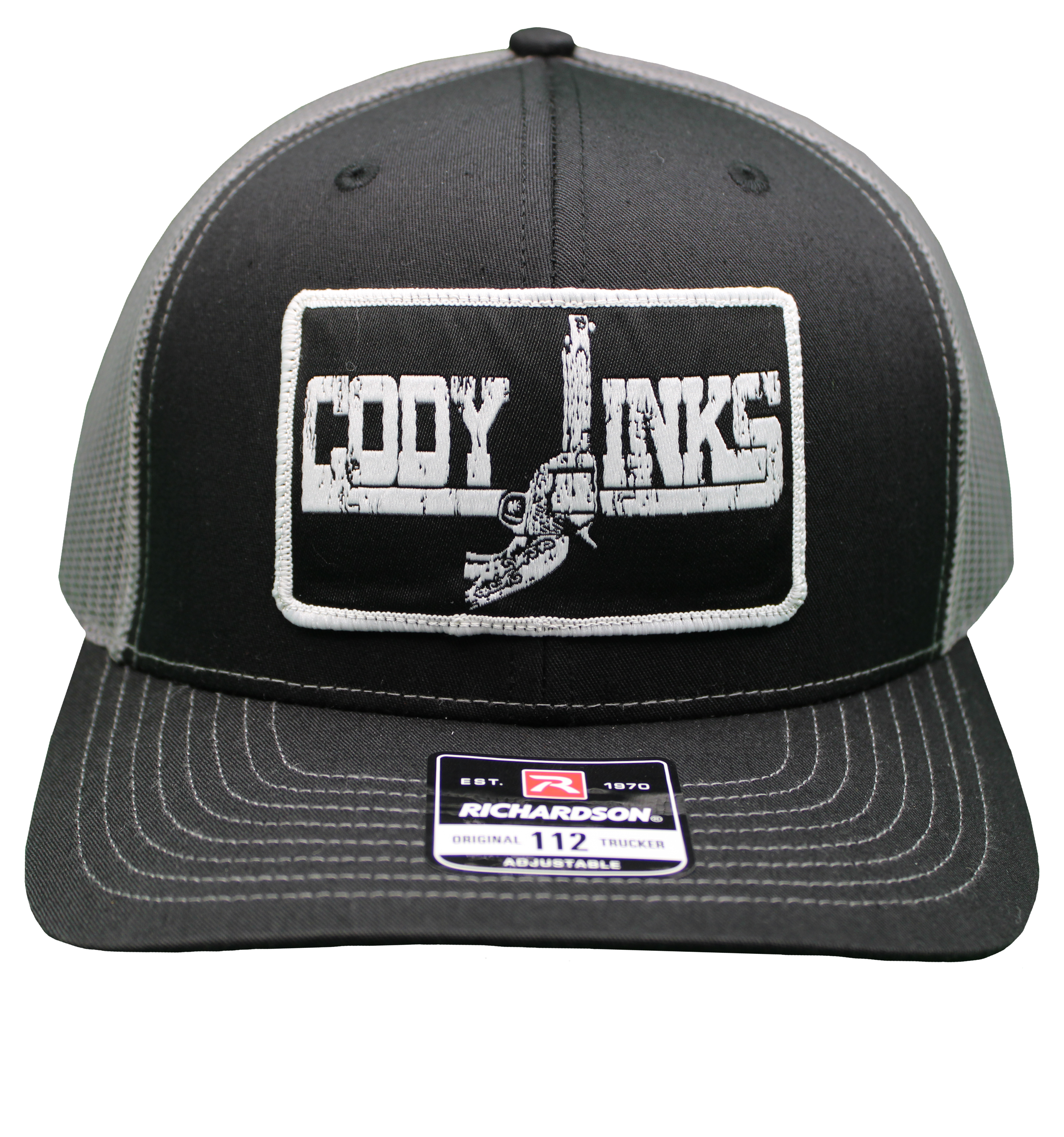 Gun Patch Blk/Char Hat