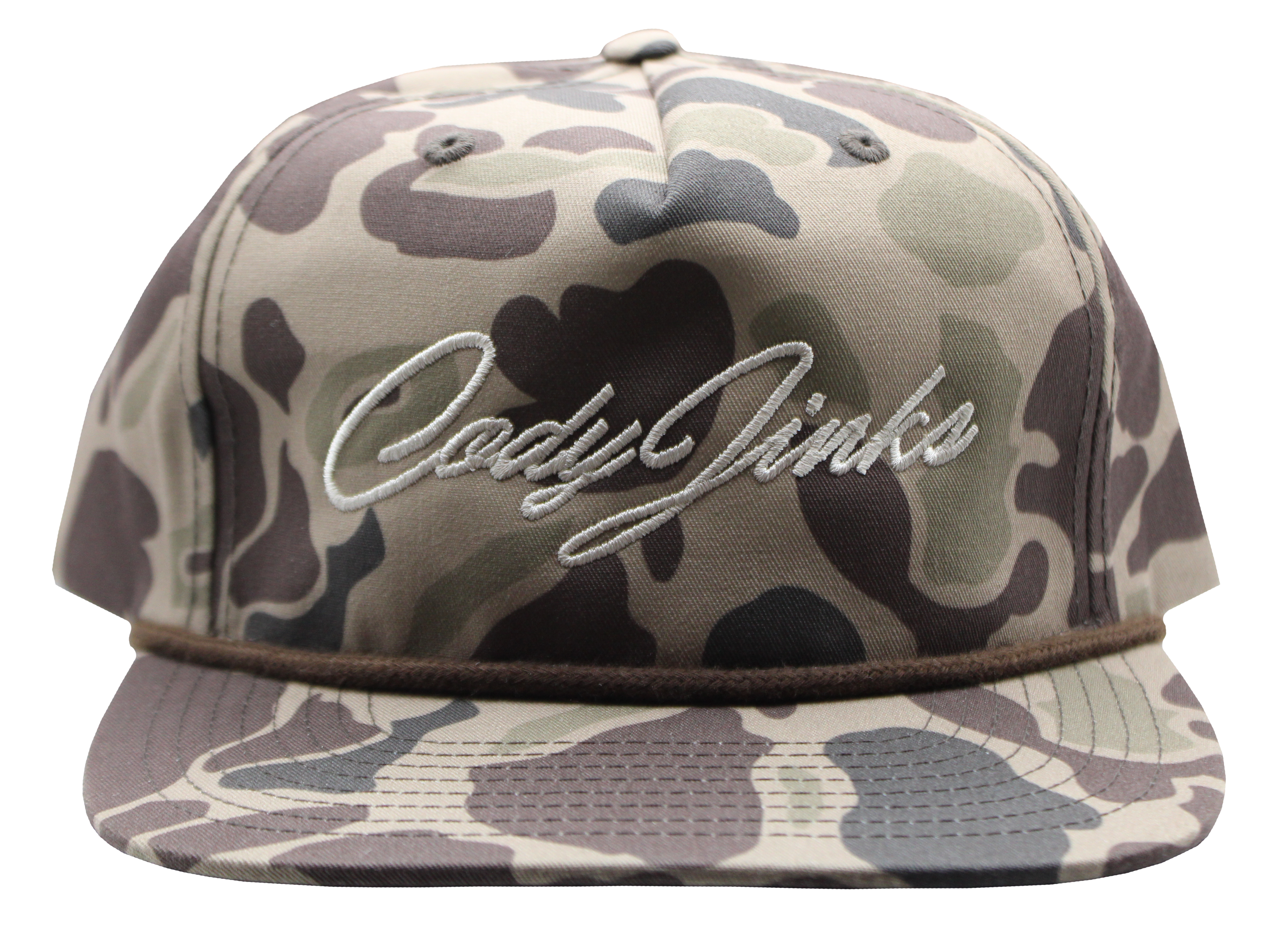 Harvest Camo Hat with Cursive font