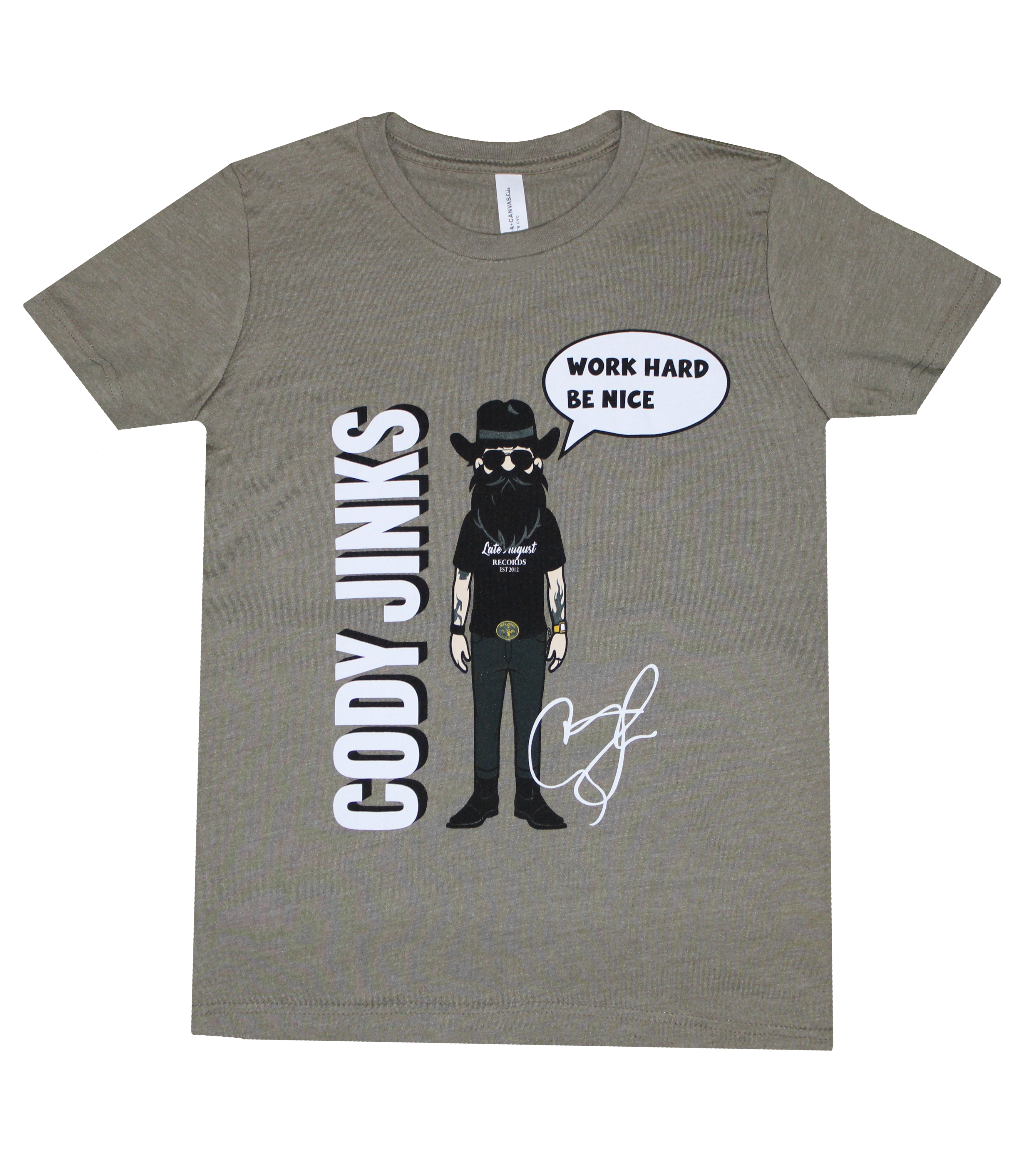 Youth "Work Hard Be Nice" (Heather Olive)