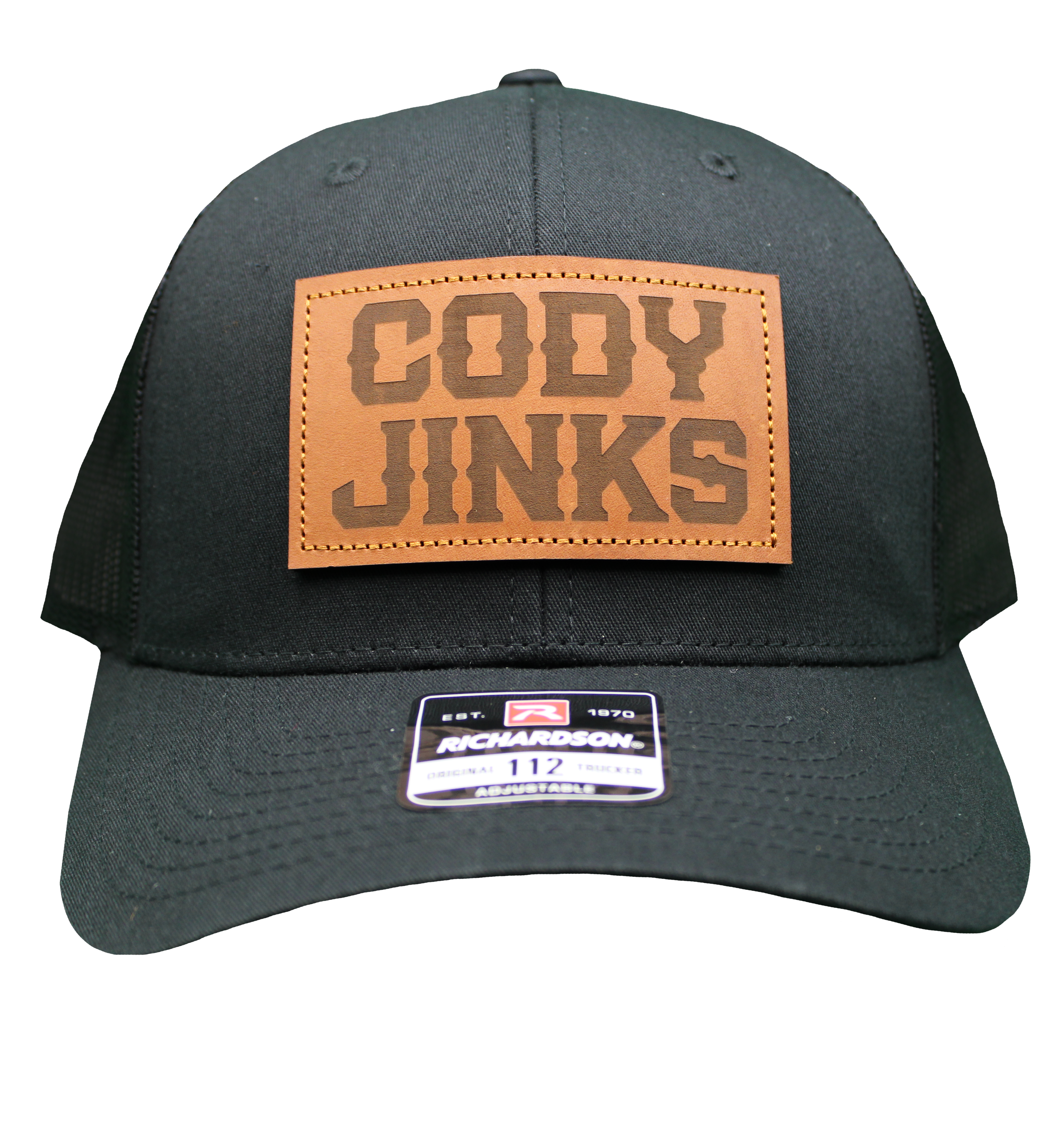 Leather Patch Black Hat