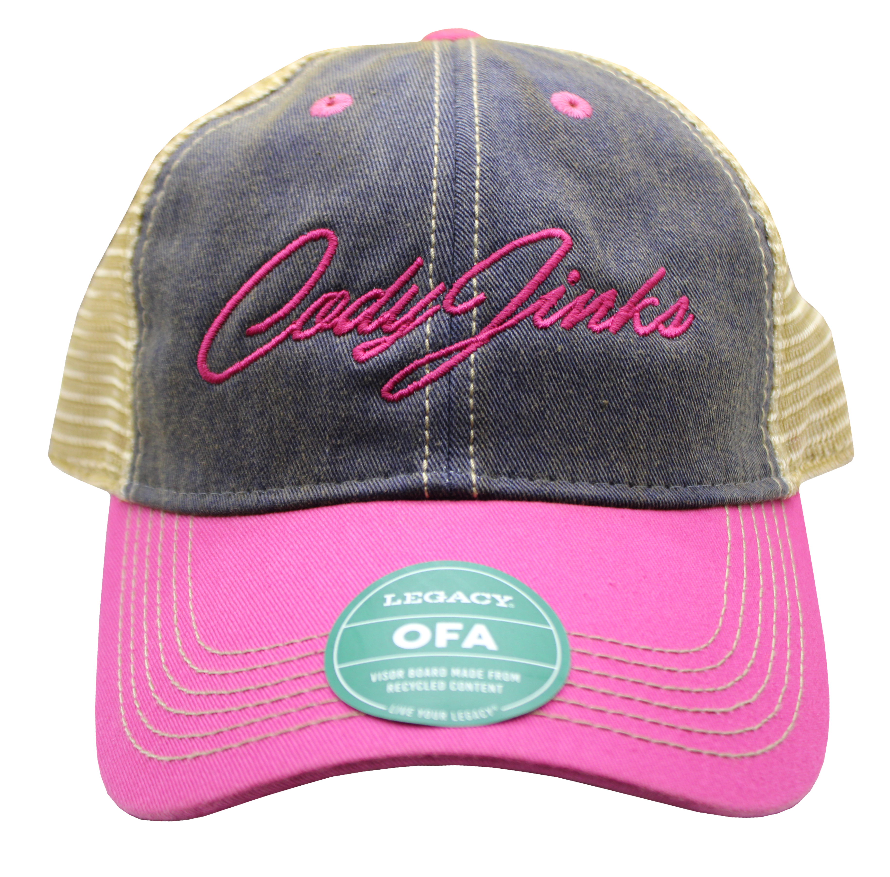 Ladies Legacy Hat w/ Pink Font