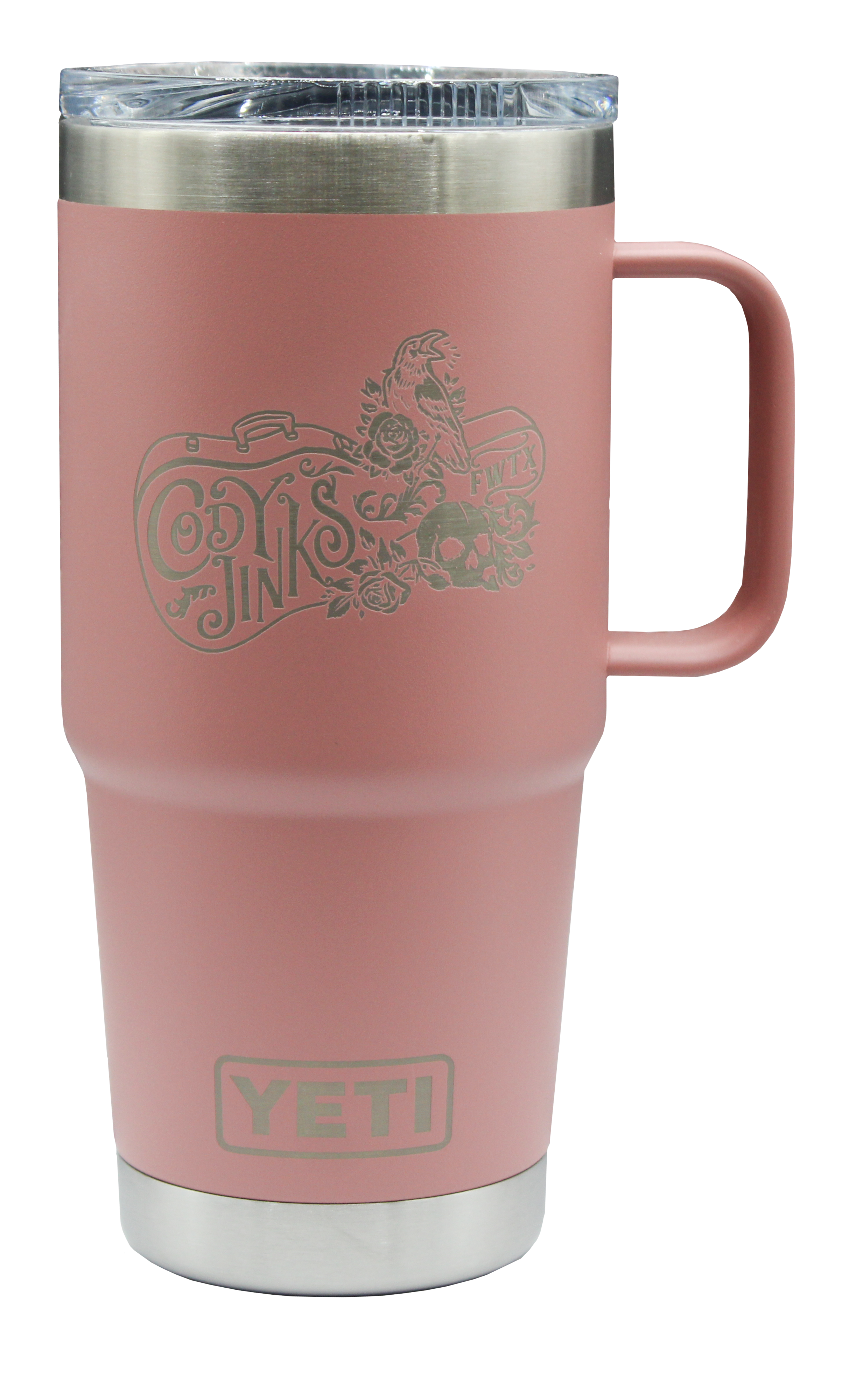 Pink Sandstone 20oz Tumbler W/ Handle