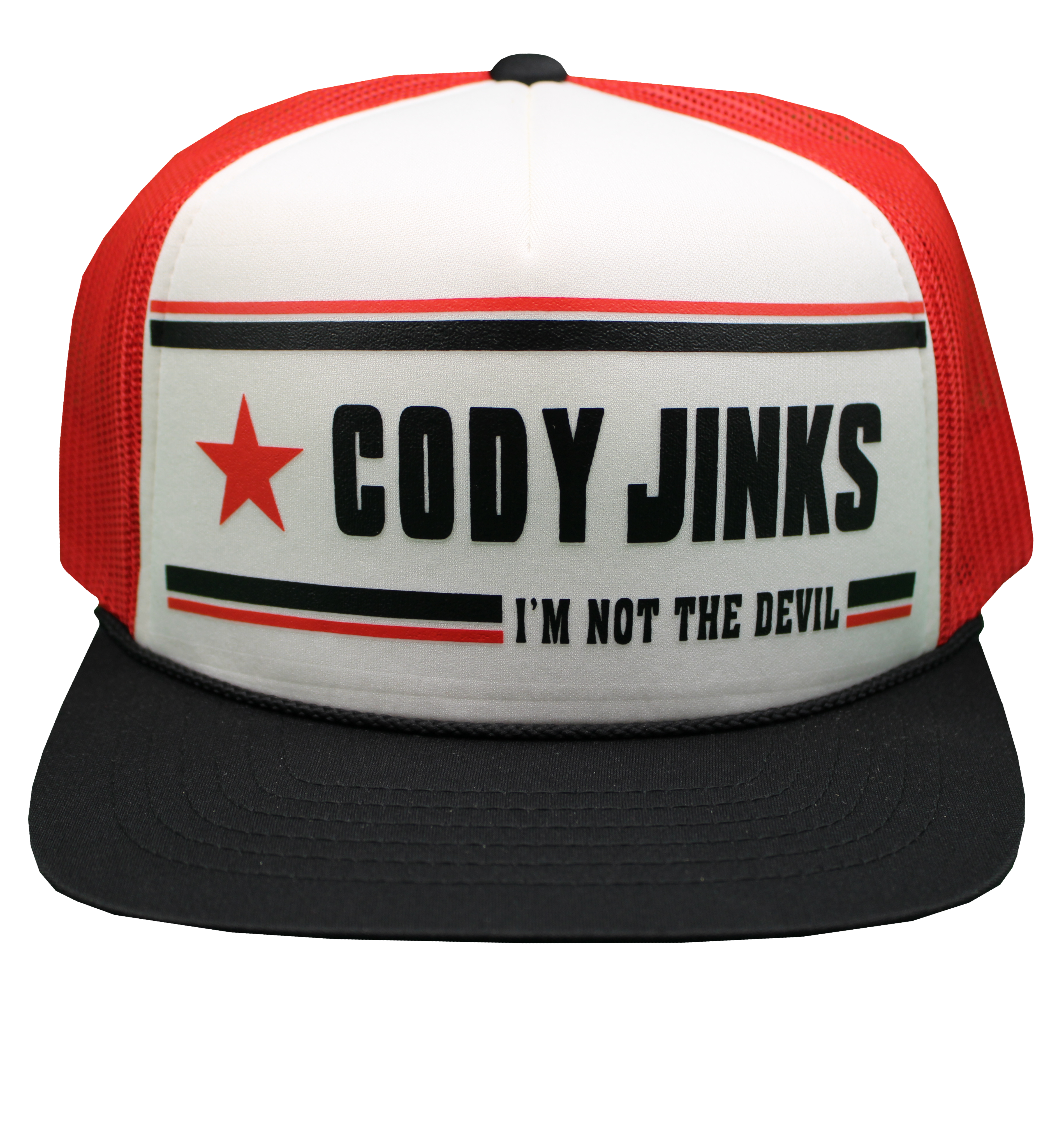 Foam I'm Not the Devil Hat (Red)