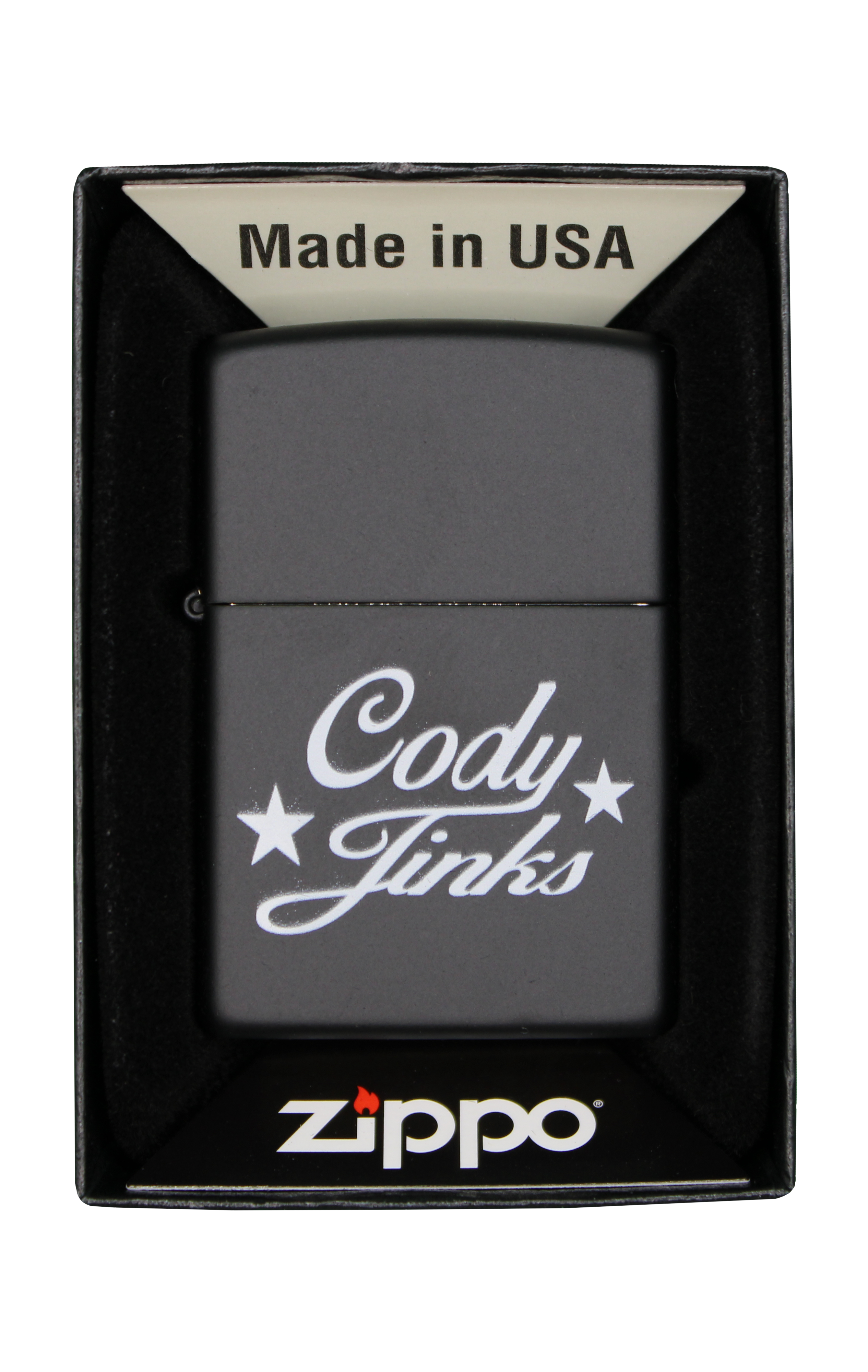 Script Zippo Lighter