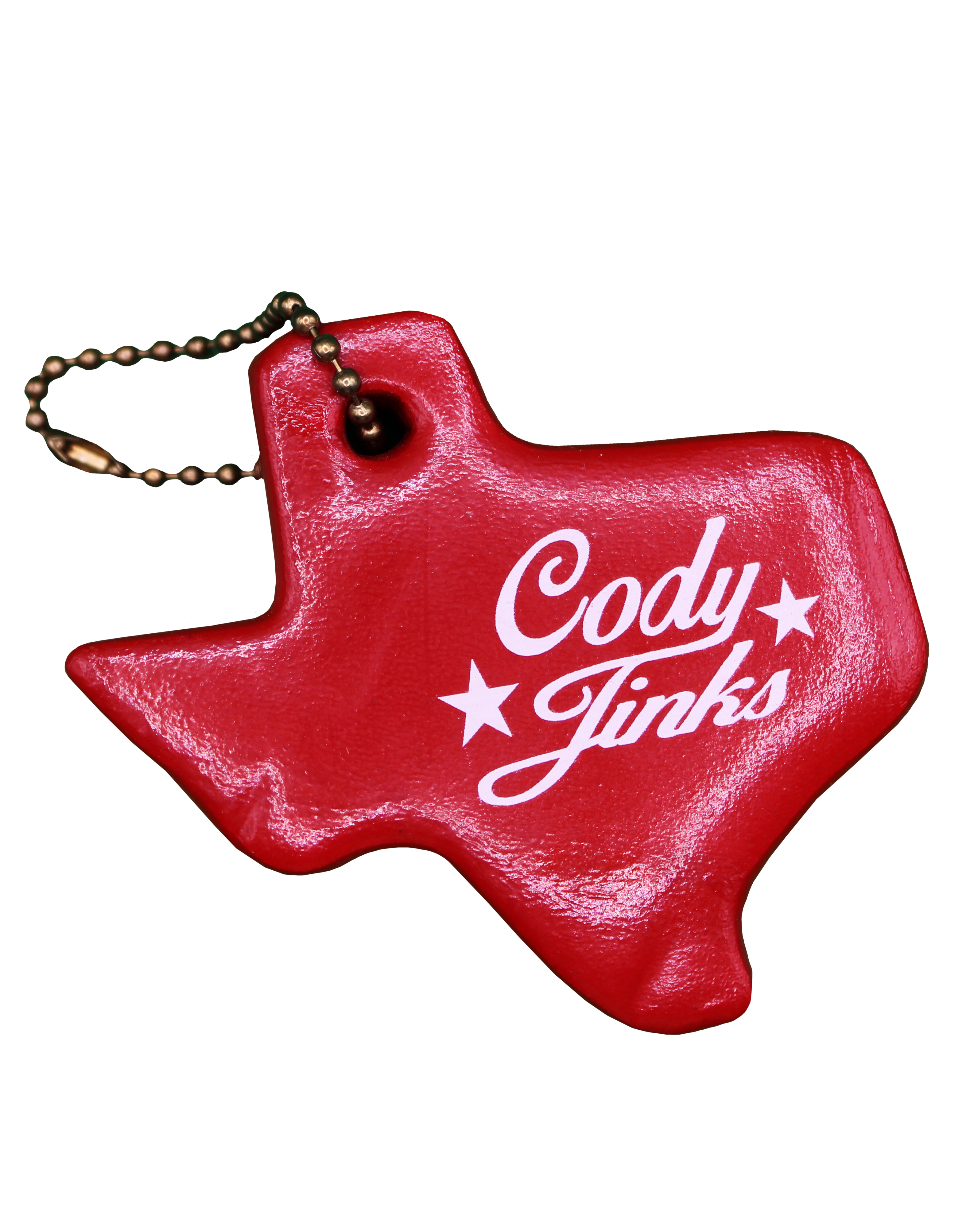 Script Red Foam Tx Key Tags