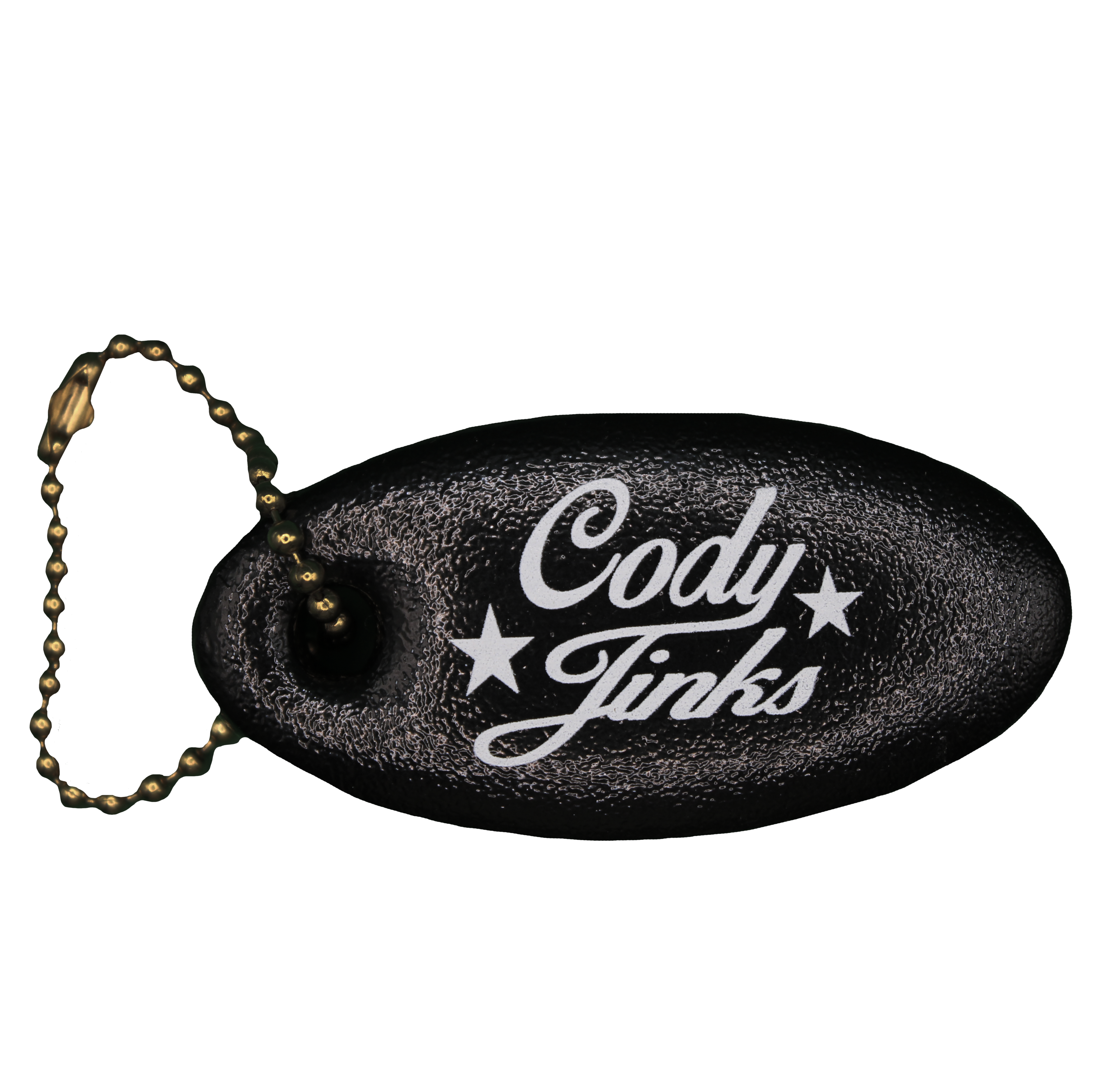 Script Black Foam Oval Key Tag – Cody Jinks