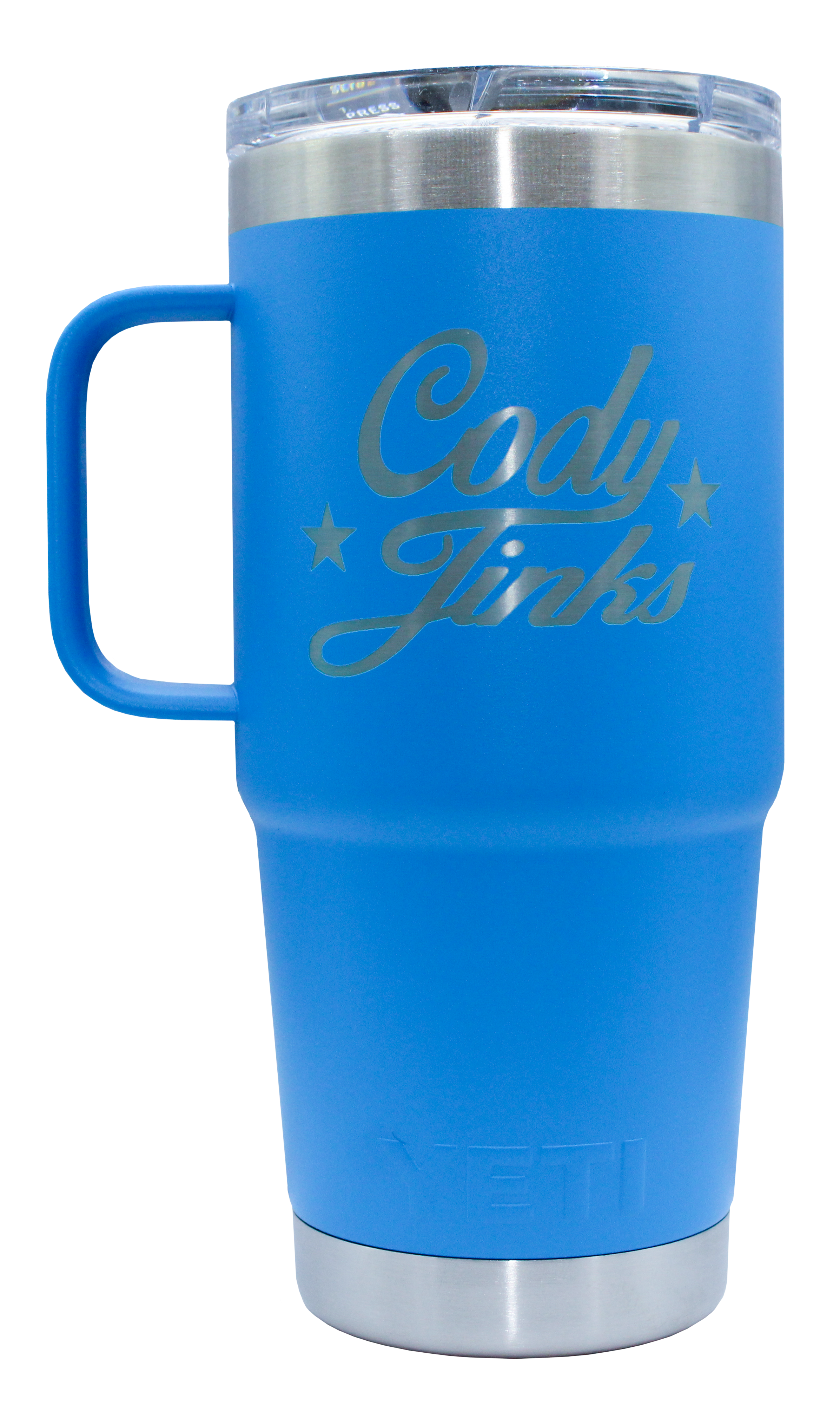 Wave Blue 20oz Tumbler W/ Handle
