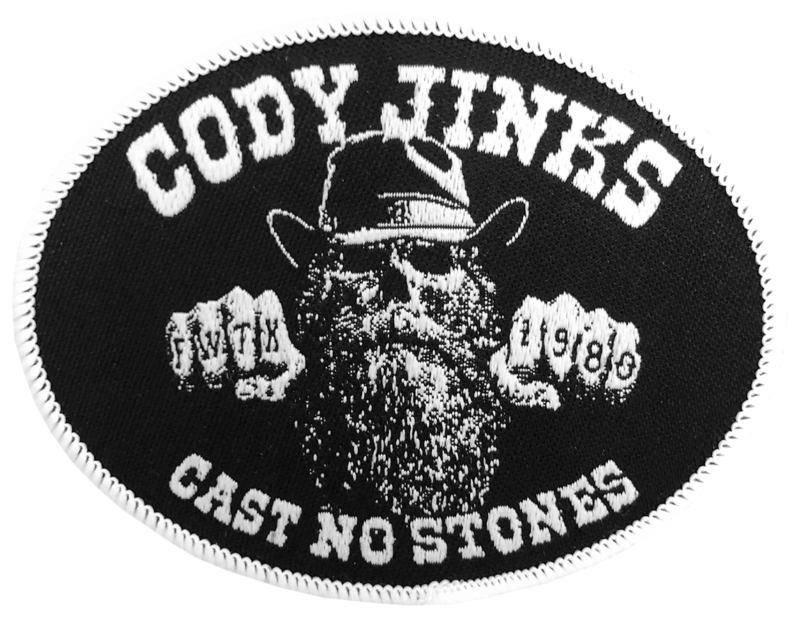 Cast No Stones Woven Patch
