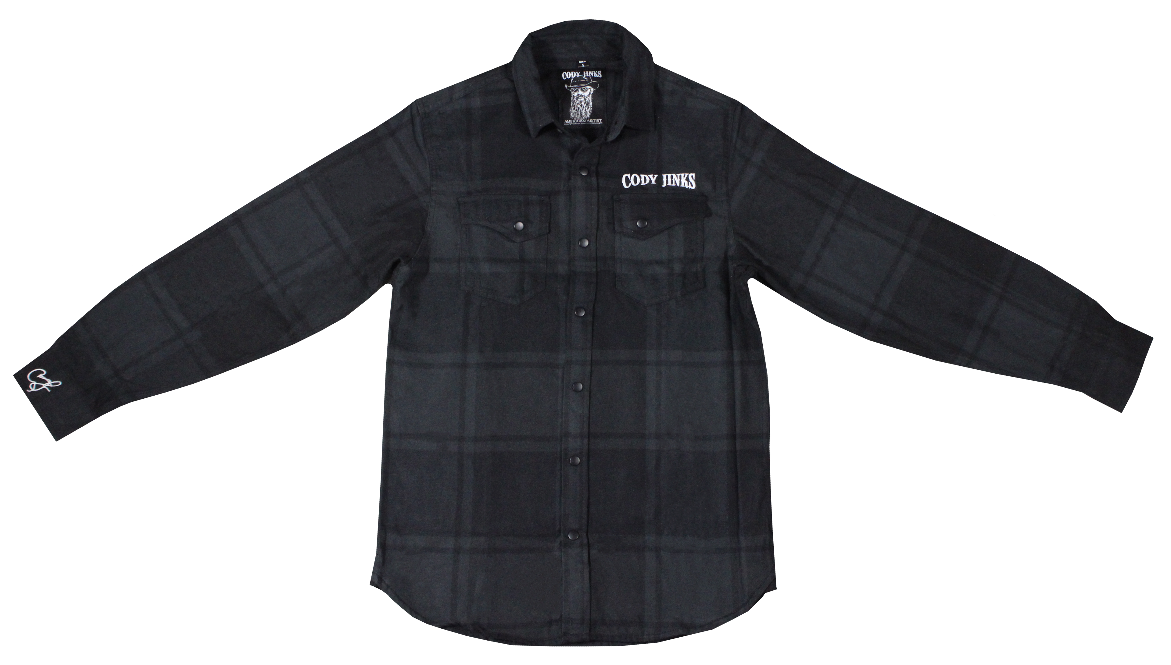 Cody Jinks Blk Flannel