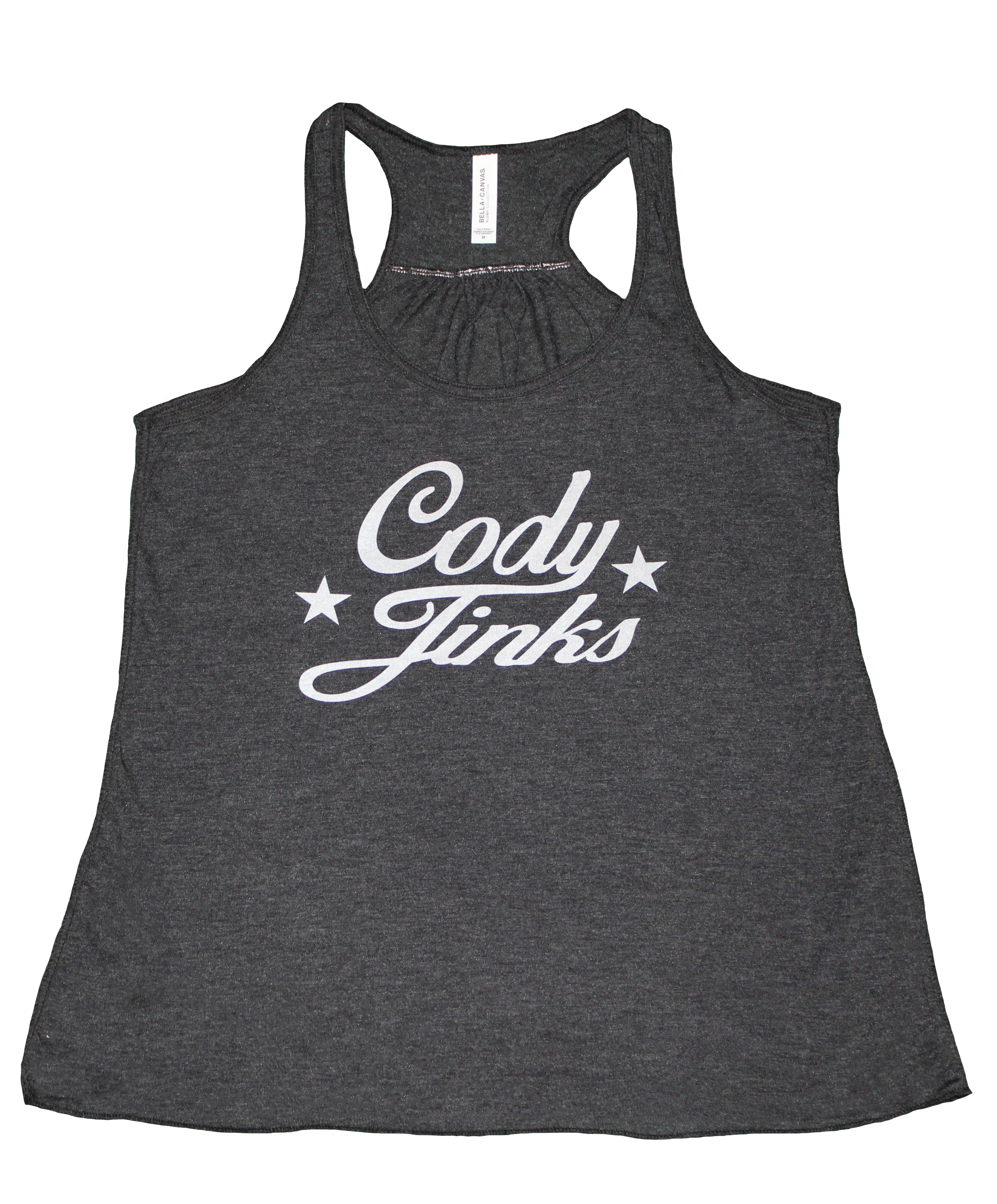 Ladies Black Script Tank