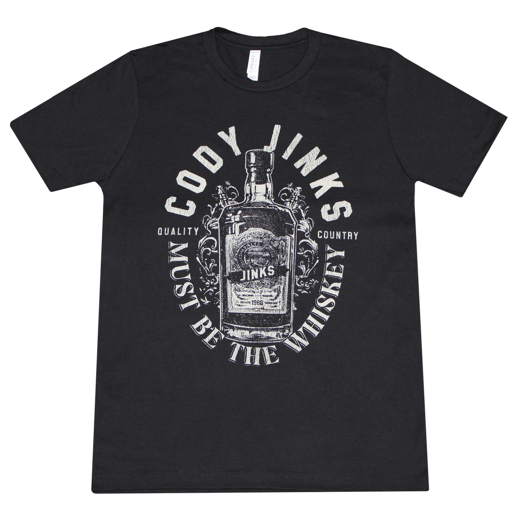 Whiskey Bottle Shirt and Whiskey Glasses