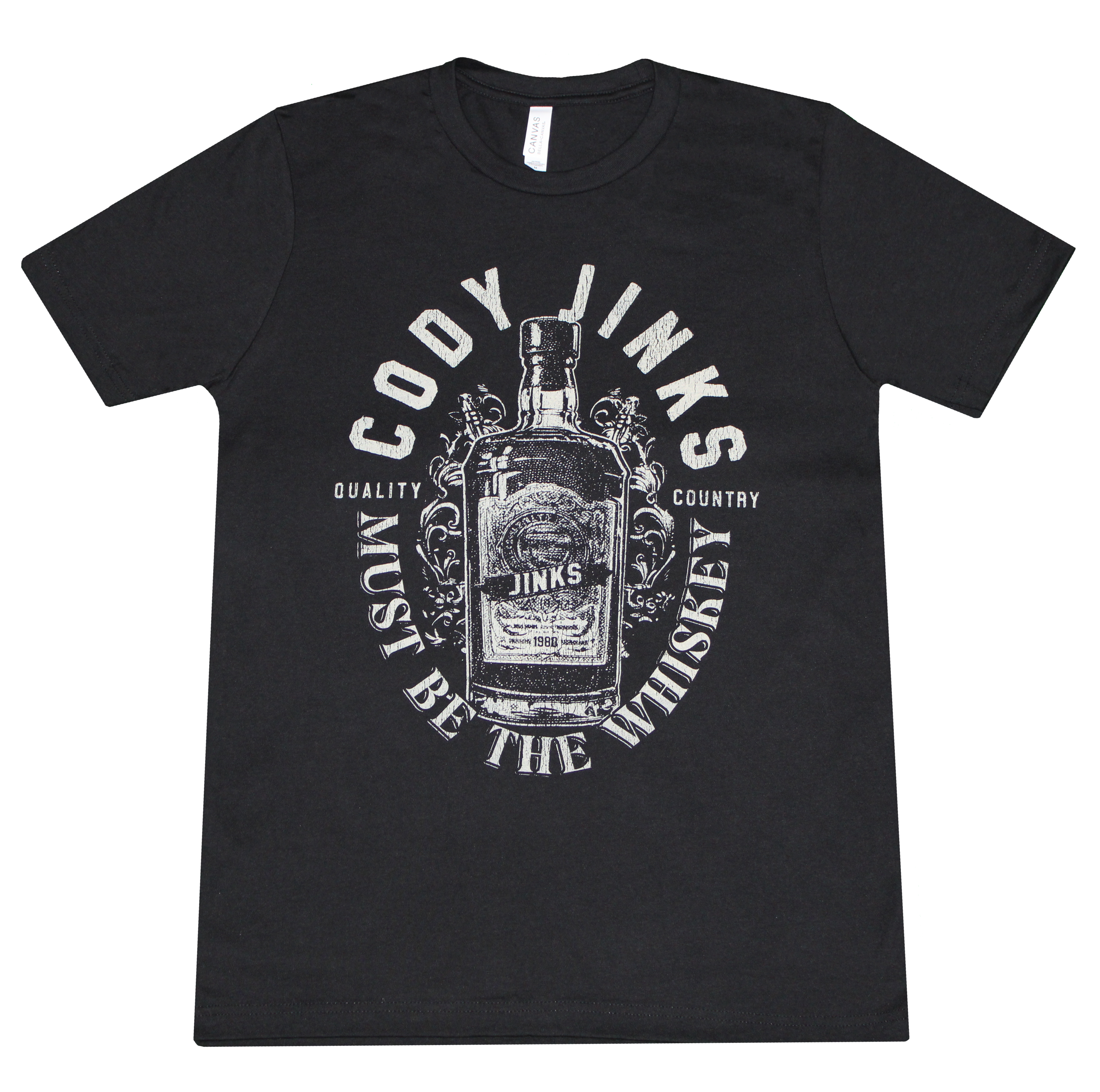 Whiskey Bottle Shirt and Whiskey Glasses